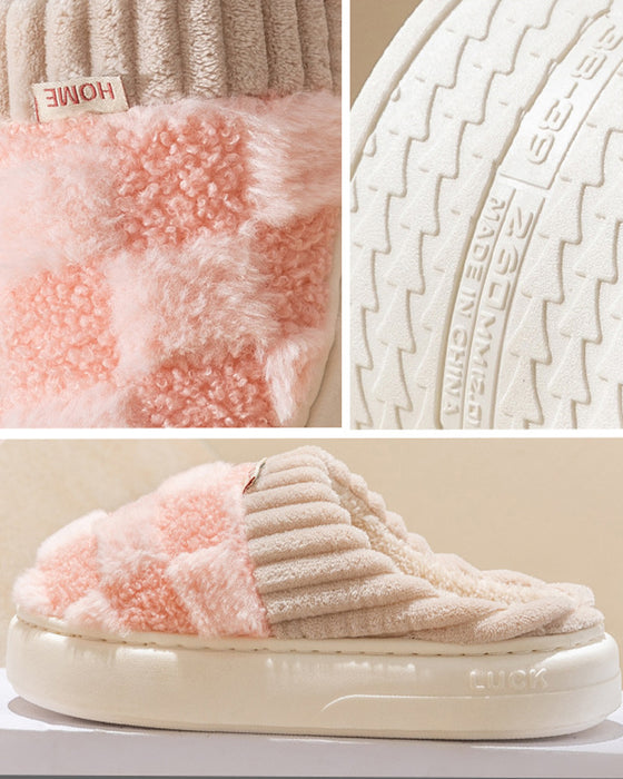 Indoor home non-slip warm slippers