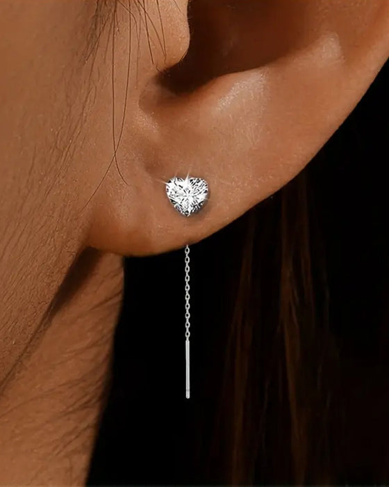 Temperament zircon tassel earrings