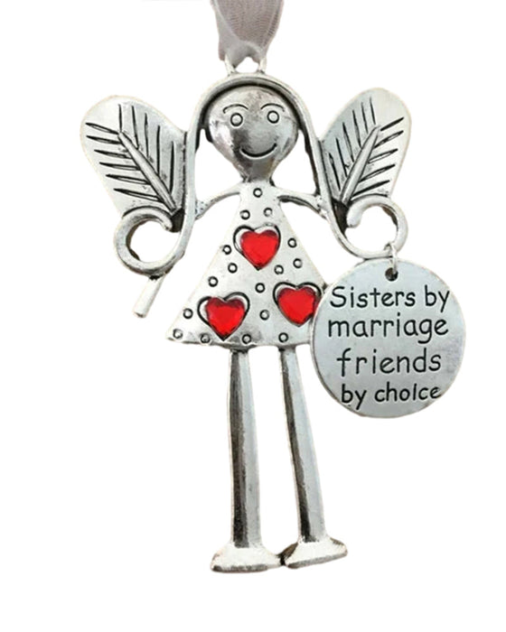 Crazy beautiful friends forever - angel ornament christmas gift