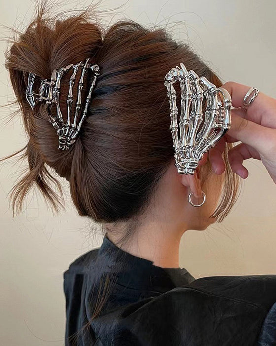 Skeleton claw hair clip