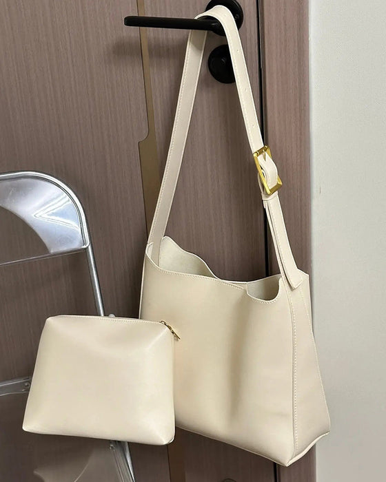 Fashionable two-piece bucket bag set