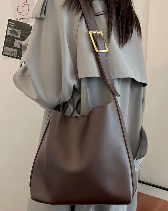 Fashionable two-piece bucket bag set