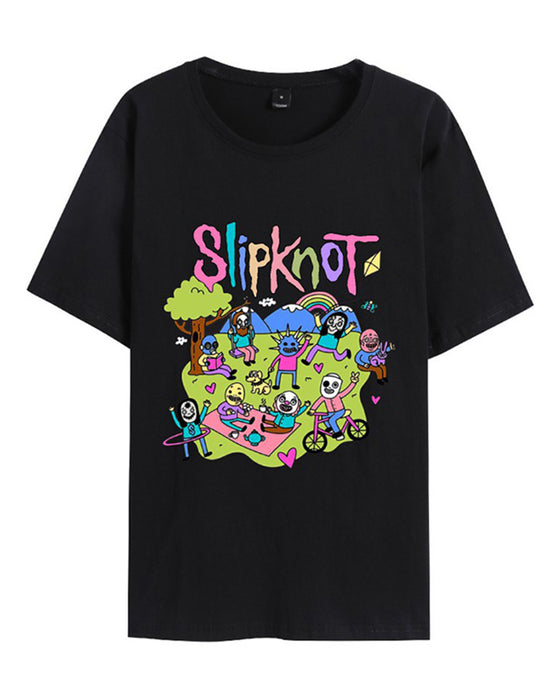 Slipknot – T-shirt med Aufdruck "Happy Times"