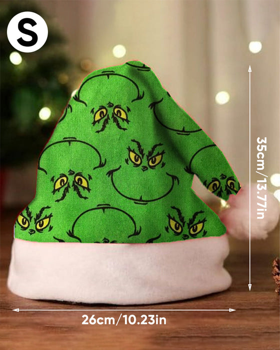 Unisex christmas print plush hat