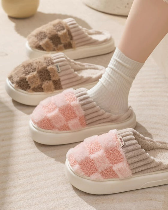 Indoor home non-slip warm slippers