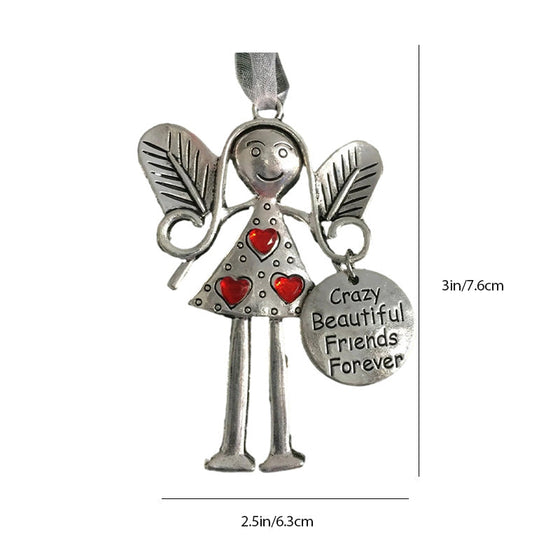 Crazy beautiful friends forever - angel ornament christmas gift