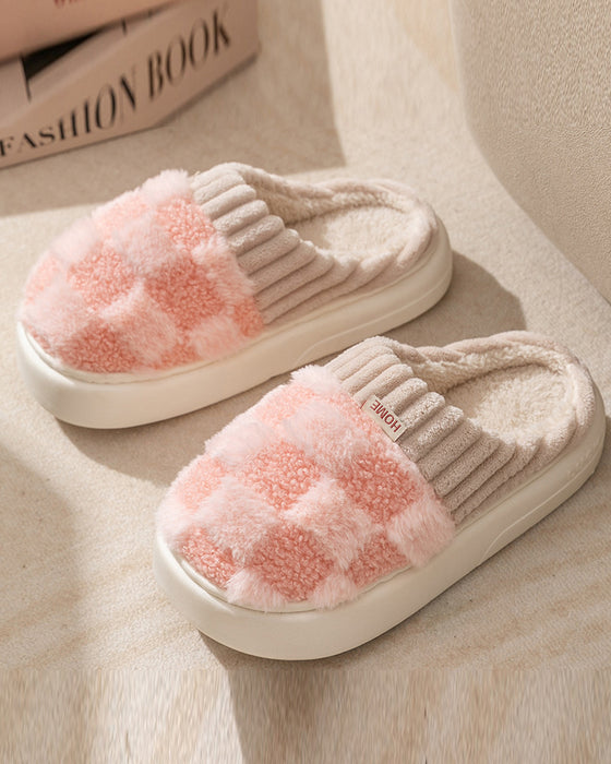 Indoor home non-slip warm slippers