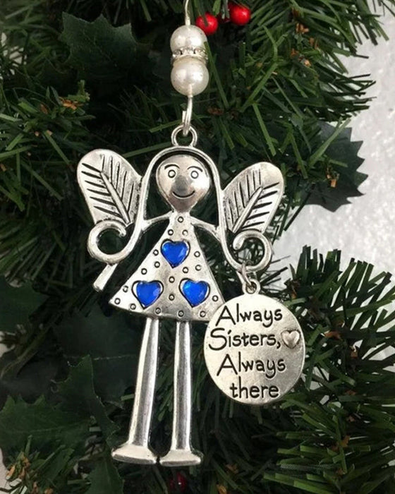 Crazy beautiful friends forever - angel ornament christmas gift