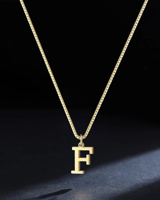 Fashionable and exquisite 26 English alphabet necklace