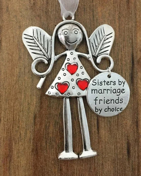 Crazy beautiful friends forever - angel ornament christmas gift