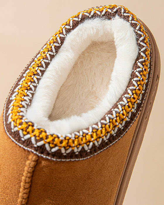 Non-slip lightweight warm cotton slippers