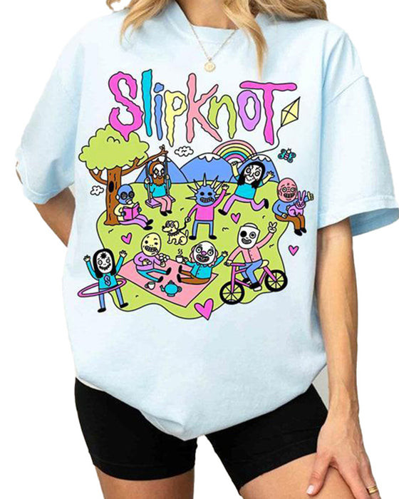 Slipknot – T-shirt med Aufdruck "Happy Times"