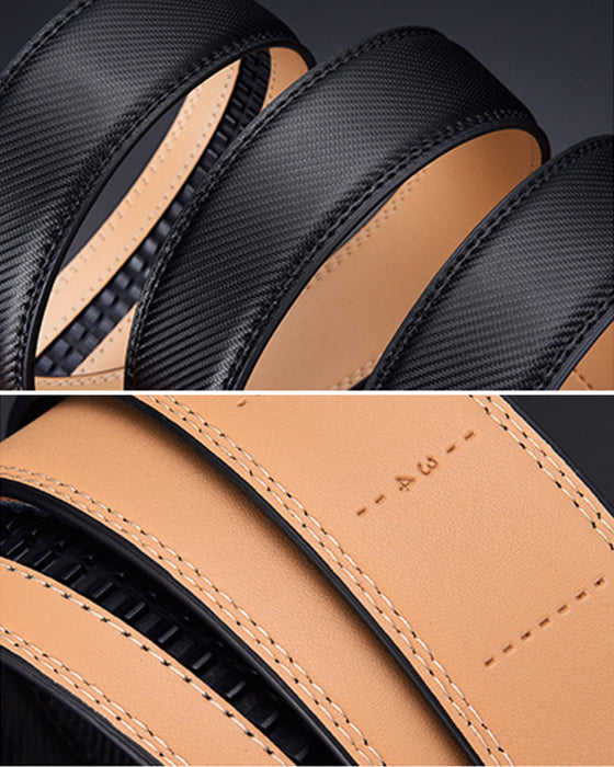 Simple solid color men's belt