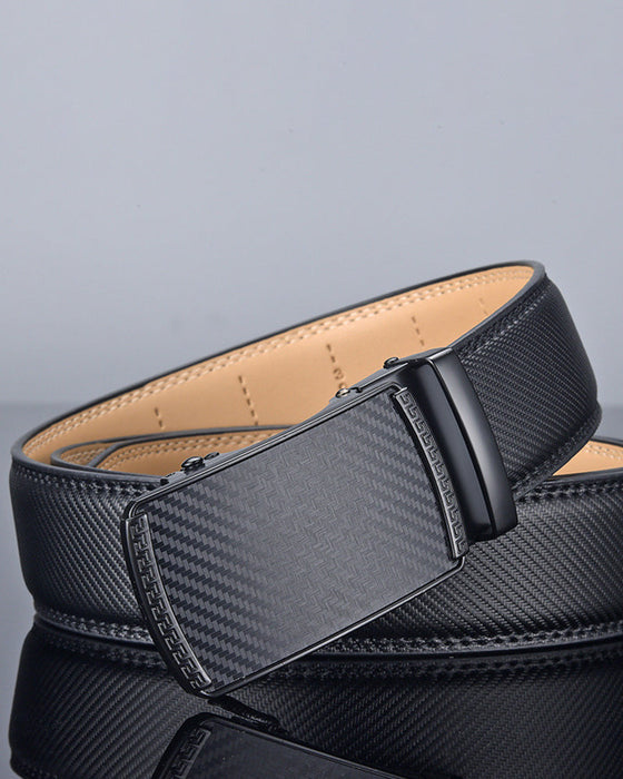 Simple solid color men's belt