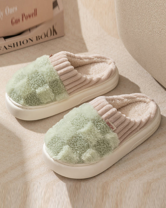 Indoor home non-slip warm slippers