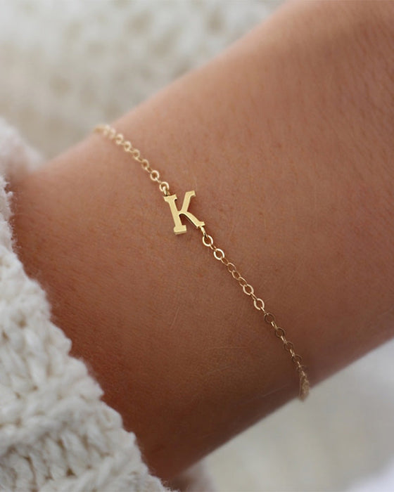 Simple letter bracelet