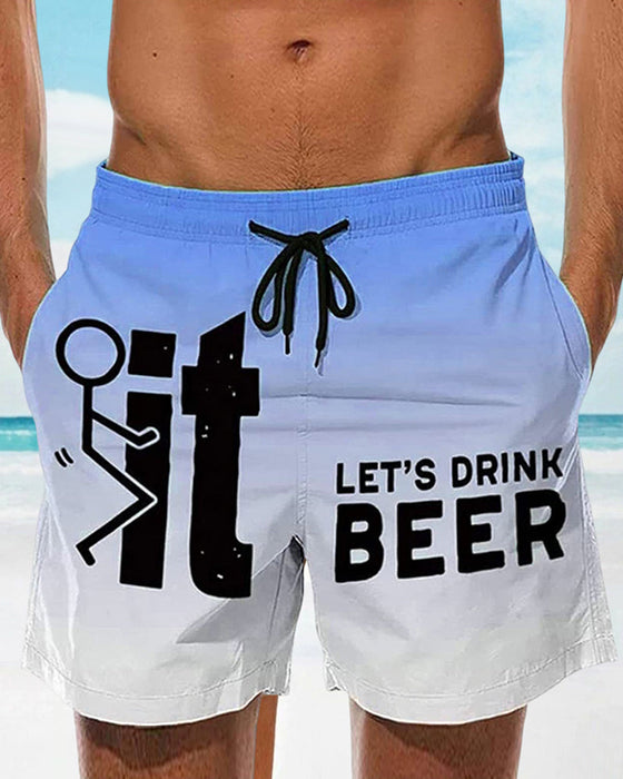 Hawaii strandshorts för män