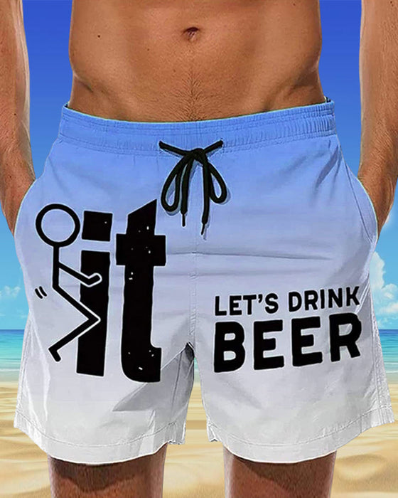 Hawaii strandshorts för män