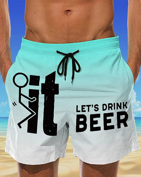 Hawaii strandshorts för män